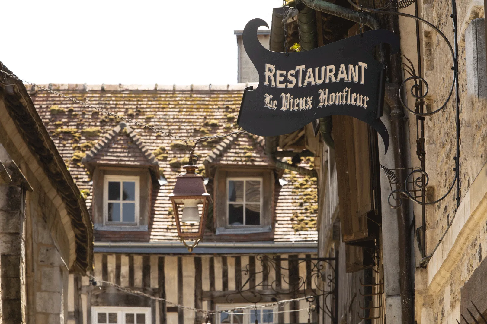 enseigne du restaurant Le Vieux Honfleur