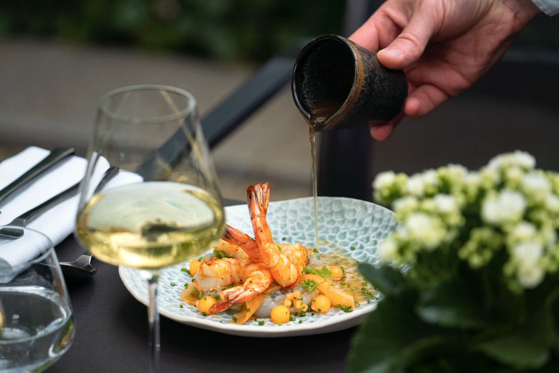 gambas du restaurant Les Impressionnistes